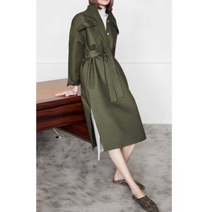 NWT Co Green Belted Twill Shirt Dress